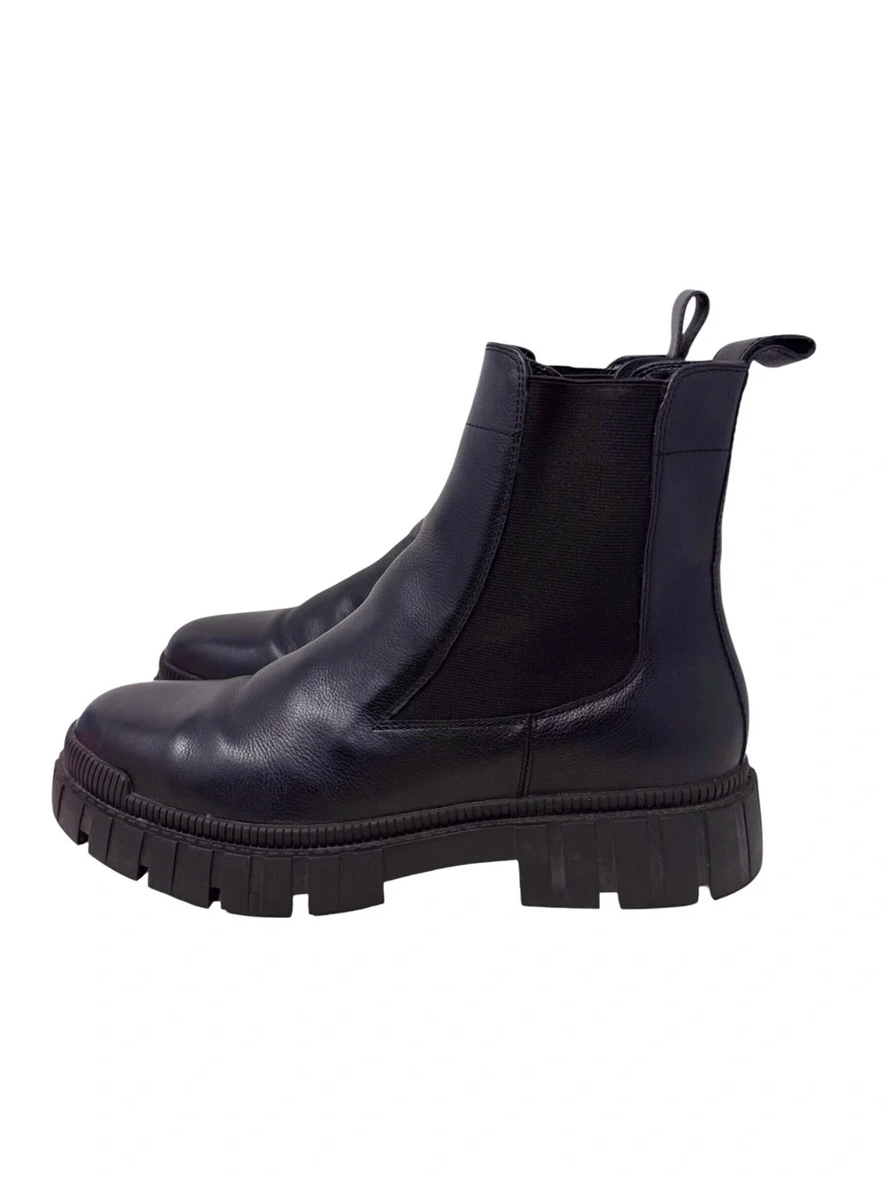 ALDO Men's Black Chelsea chunky sole Lug waterproof slip on Boots men’s size 10
